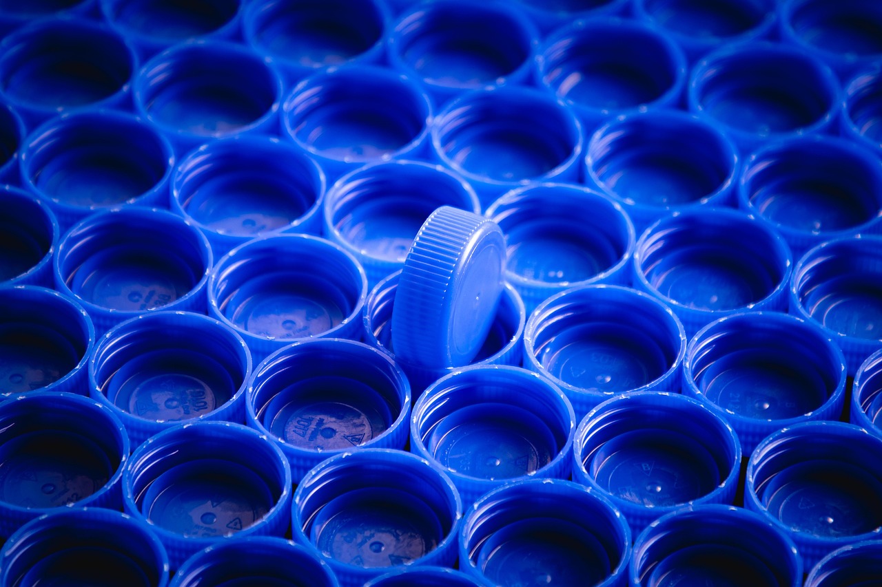 bottle, cap, plastic, blue, array, garbage, recycling, recycle, drink, enviroment, earth, planet, plastic, plastic, plastic, plastic, plastic, recycling, recycling, recycle